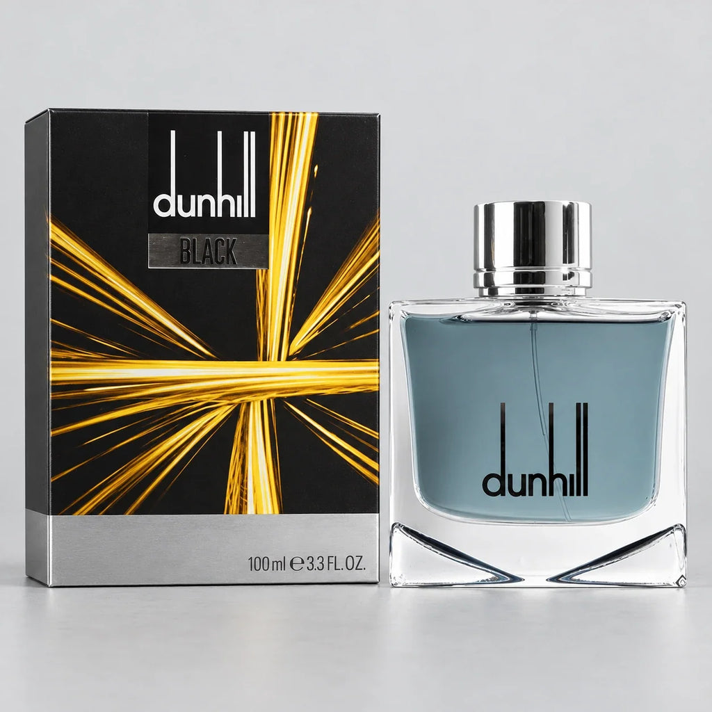 Dunhill Black Eau de Toilette – bottle and black packaging