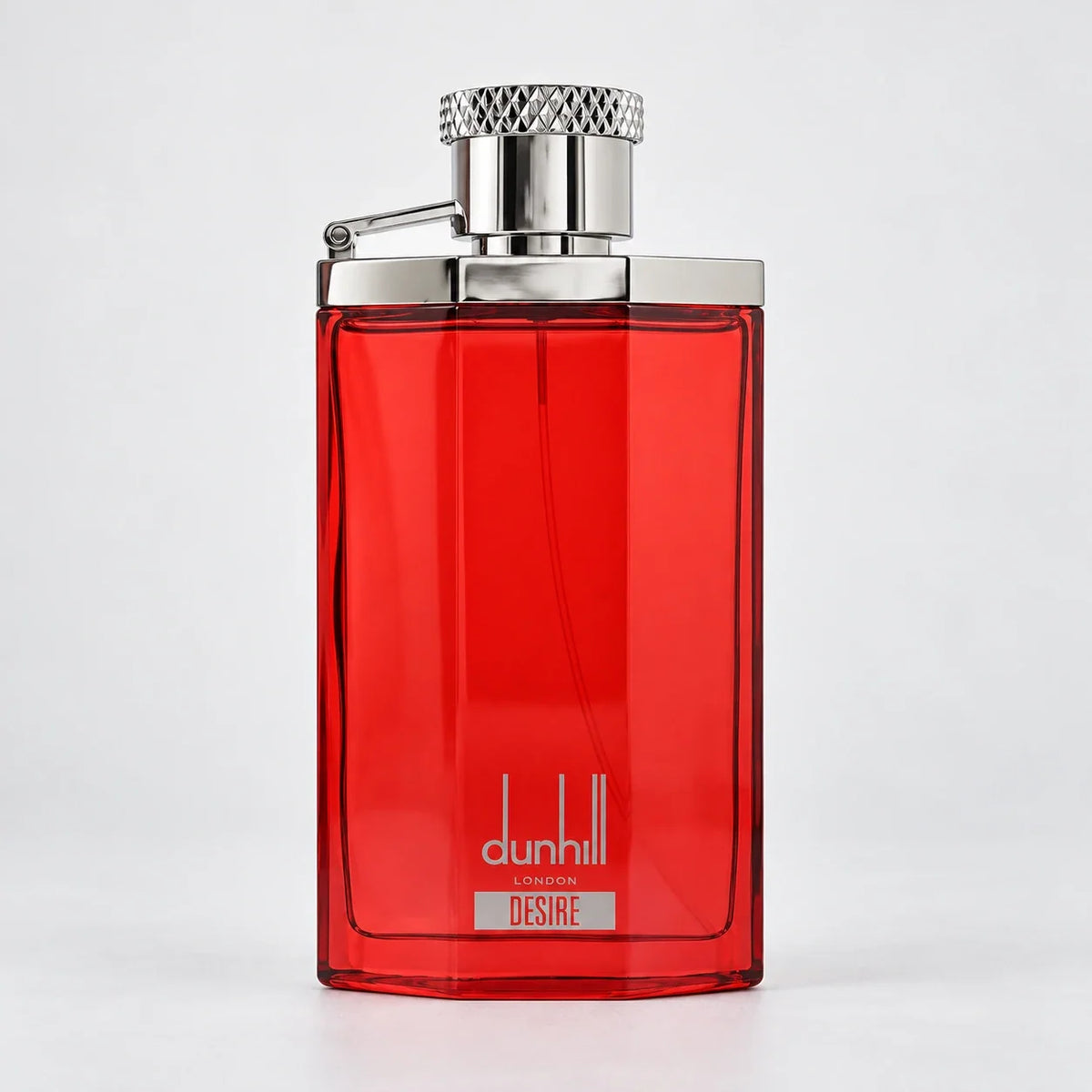 Dunhill Desire Red EDT – clean red bottle studio photograph