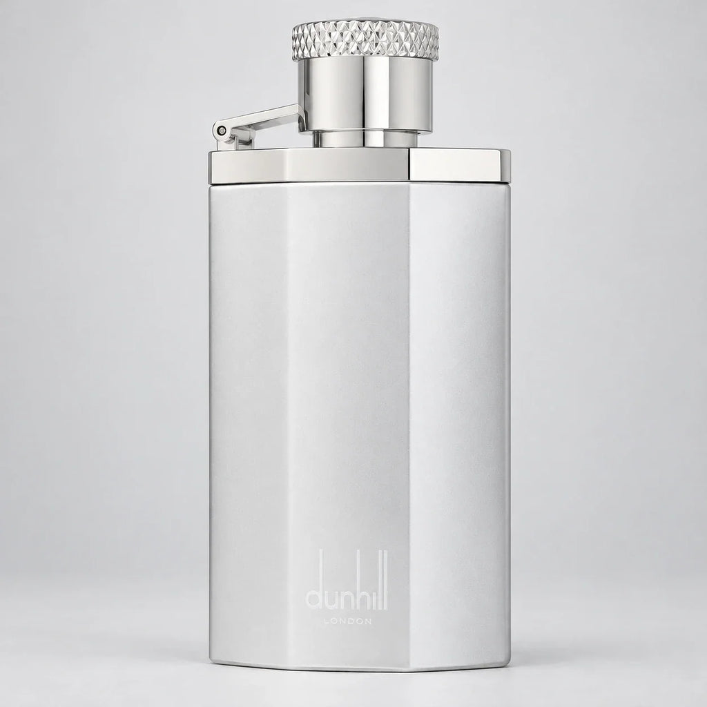 Dunhill Desire Silver EDT – clean silver bottle studio photograph