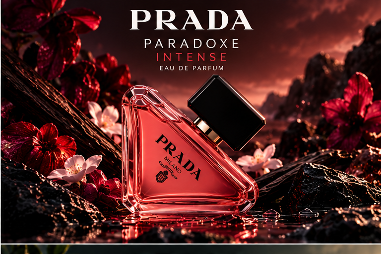 PRADA paradoxe-intense approved cinematic fragrance poster