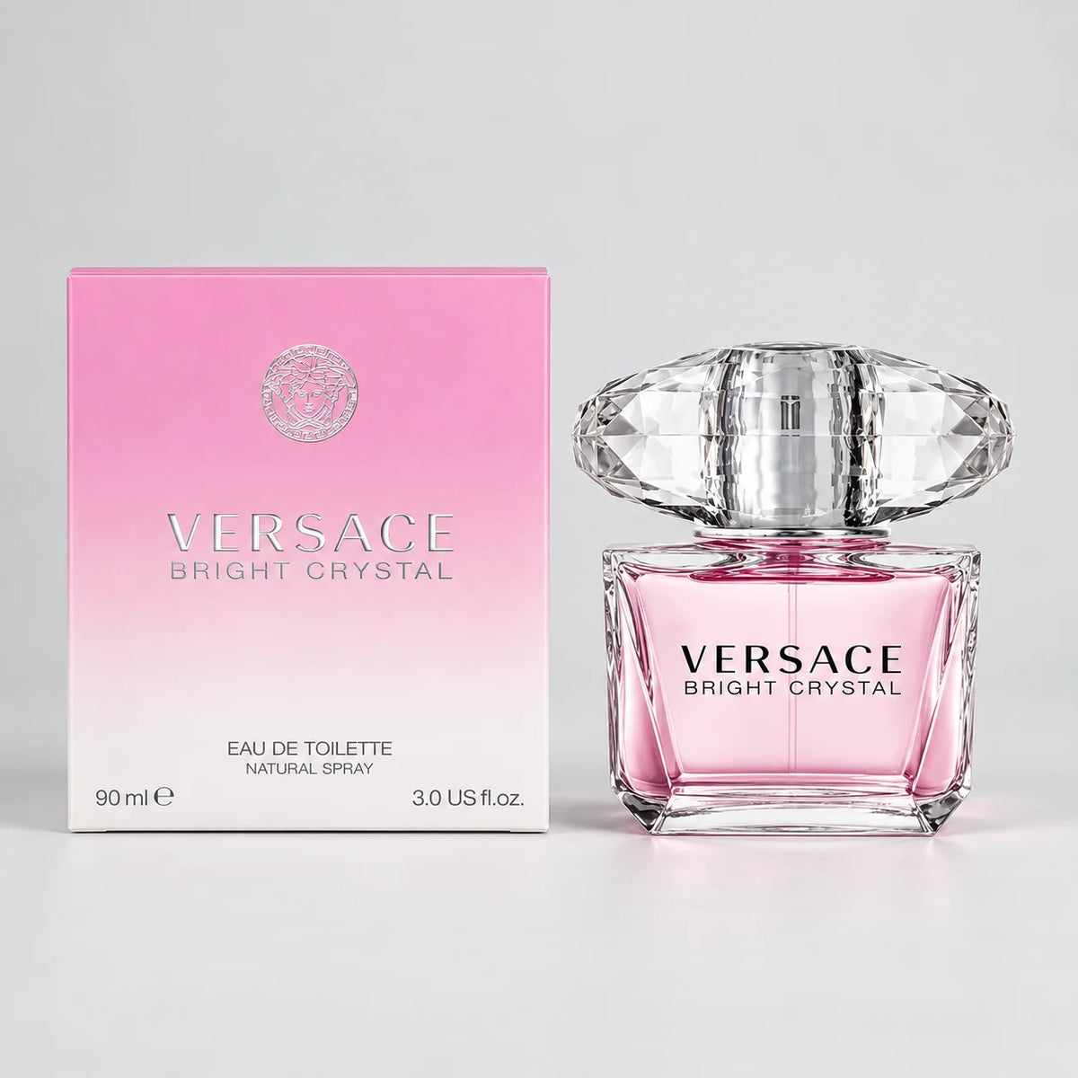 Versace Bright Crystal bottle and box