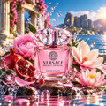 Versace Bright Crystal EDT cinematic fragrance poster