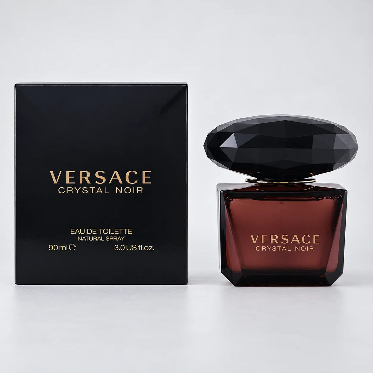Versace Crystal Noir bottle and box