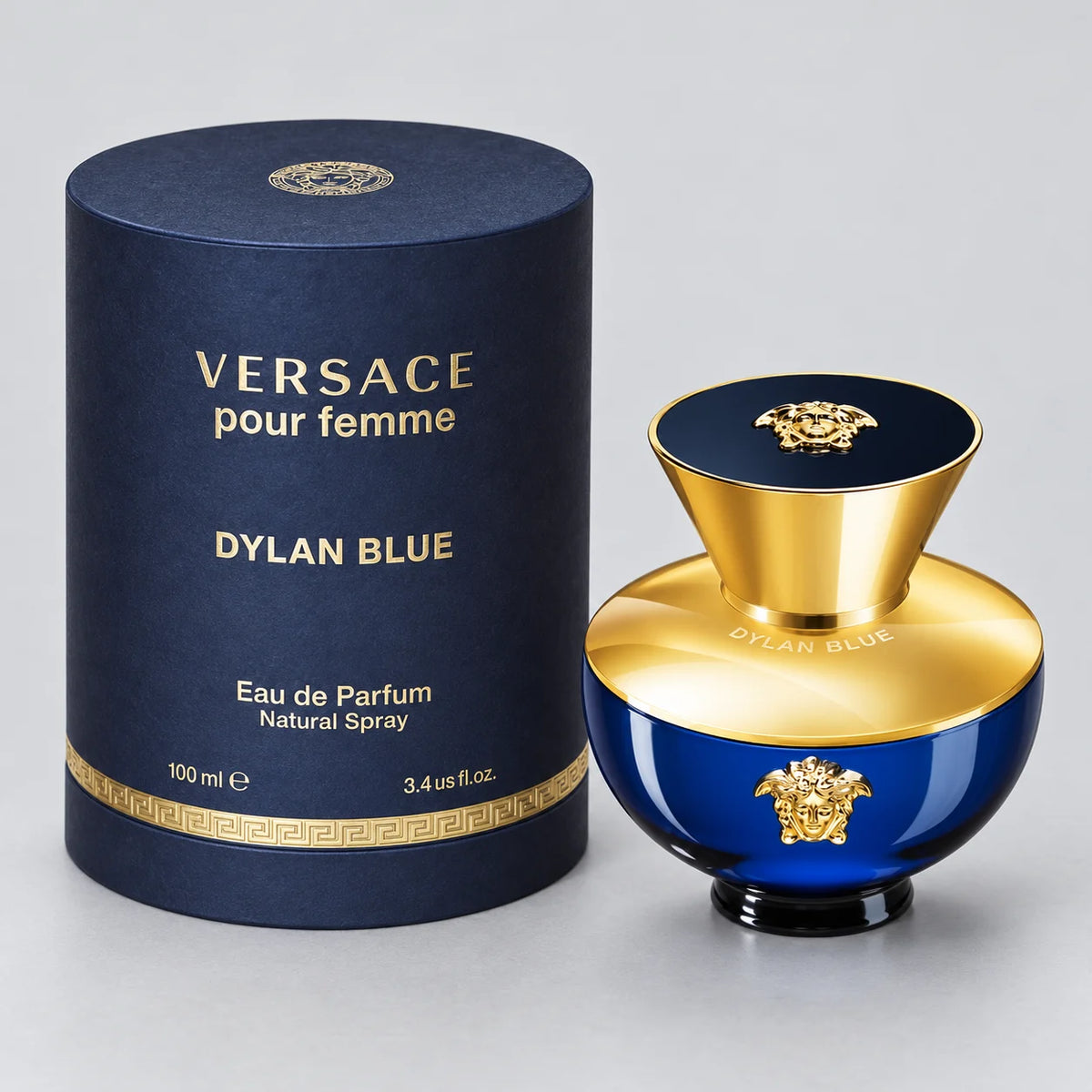 Versace Dylan Blue Pour Femme bottle and box